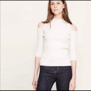 Maje Manu cold shoulder top (ribee, stretchy) NWOT